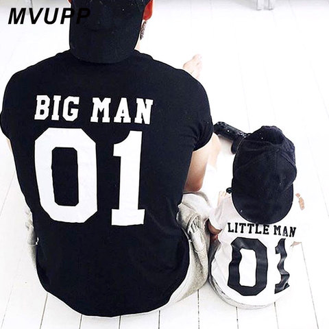 family matching clothes big litter man tshirt daddy and me outfits father son dad baby boy kids look summer clothing brothers ► Photo 1/6