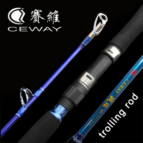 Trolling Boat Fishing Rod Tough Troll Rods Super Hard Carbon Fiber Jig Pole Powerful Jigging Poles 1.8m 2.1m 2.4m 2.7m Big Fish ► Photo 1/6