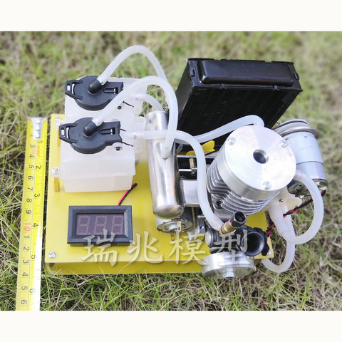 Methanol engine / gasoline engine / methanol to gasoline DIY / micro mini small gasoline engine / DC generator / fuel model wate ► Photo 1/1