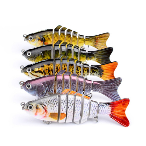 10cm 15.2g Wobblers Pike Fishing Lures Artificial Multi Jointed Sections Artificial Hard Bait Trolling Pike Carp Fishing Tools ► Photo 1/6