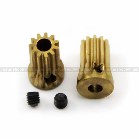 2Pcs  3.17mm  11T 12T 13T 14T Motor Pinion Gear Modulus:0.6 For Trex T-Rex 450 Helicopter ► Photo 1/3