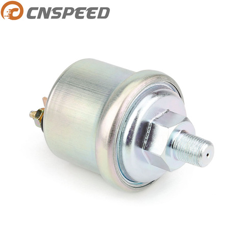 CNSPEED 12V 1/8NPT Oil pressure Sensor Replacement any Digital Wideband Oil Pressure Gauge Oil Press Gauge Sensor Silver ► Photo 1/4