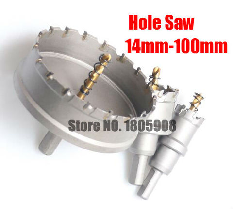 1PCS 14mm-100mm Carbide Tip Drill Bit Hole Saw Cutter Drilling Hand Tool for Wood Steel Metal Alloy Cutting(15/18/20/25/30/35mm) ► Photo 1/1