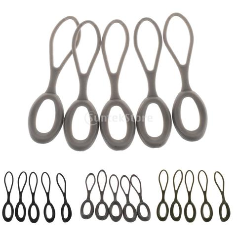 Pack of 5pcs Strong Non-slip Zipper Pull Cord End Strap Lariat Zip Puller Zip Fastener for Apparel Backpack Bag ► Photo 1/6