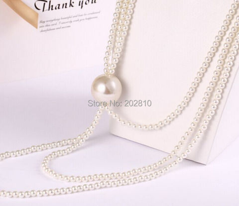 2022 new type fashion Multi storey pearl necklace new model 3 layer pearl necklace for women fine quanlity pearl beads necklace ► Photo 1/6