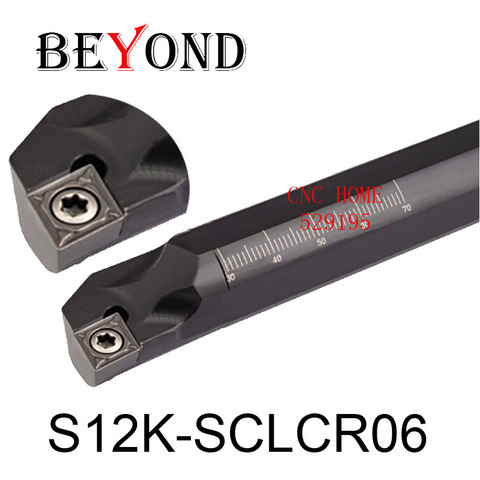 OYYU S12M-SCLCR06 internal turning tool holder boring bar cutting tools use mini CNC lathe Machining Center use aluminum carbide ► Photo 1/6