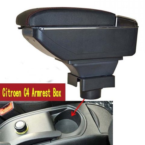 Center Centre Console Storage Box For C4 Hatchback 2004-2010 Armrest Arm Rest Rotatable 2005 2006 2007 2008 2009 ► Photo 1/6