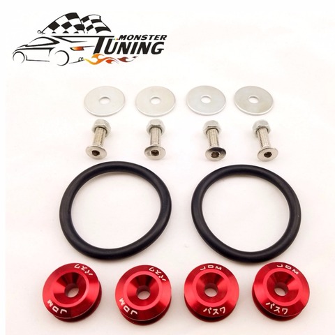 Tuning Monster JDM Style Aluminum Bumper Quick Release Fasteners Fender Washers For Honda Civic Integra RSX And Universal Car ► Photo 1/6