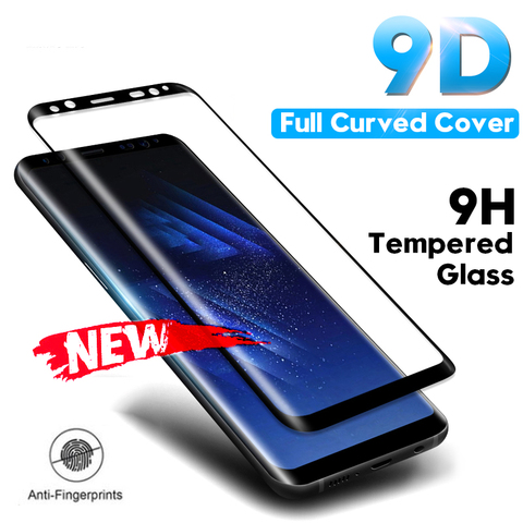 Tempered Glass Film For Samsung Galaxy Note 8 9 10 20 S9 S8 S10 S20 Plus Ultra S7Edge 9D Full Curved Screen Protector S10E A6 A8 ► Photo 1/6