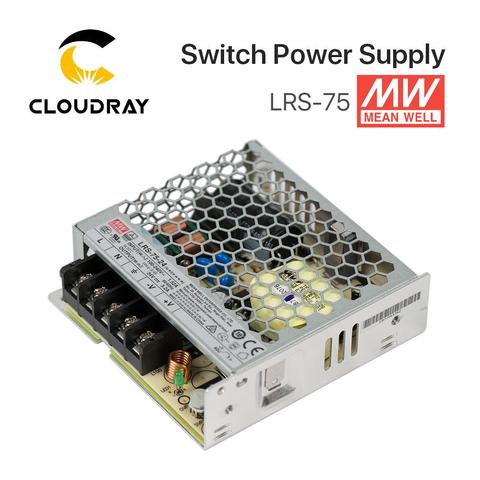 Meanwell LRS-75 Switching Power Supply 12V 6A / 24V 3.2A 75W Original MW Taiwan Brand for Laser Controller ► Photo 1/6