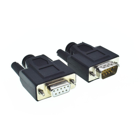 New 9PIN D-SUB Connector DB9 Female/Male RS232 Solderless Connectors ► Photo 1/6