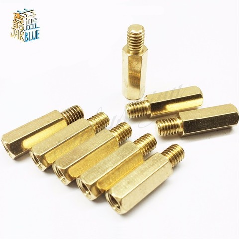 10/50Pcs M3*5/6/8/10/12/14/16/18-50+6mm Hex Nut Spacing Screw Brass Threaded Pillar PCB Computer PC Motherboard Standoff Spacer ► Photo 1/3