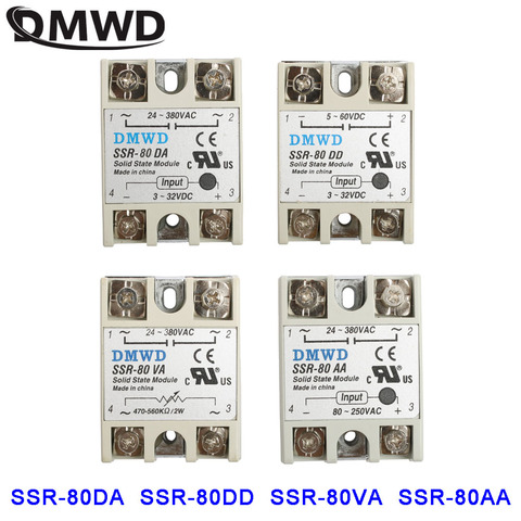 solid state relay SSR-80 80A VA DA Industrial Solid State Relay Module AA SSR DD SSR-80VA SSR-80DD SSR-80AA SSR-80DA ► Photo 1/3