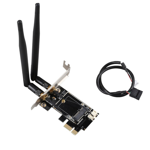 DIEWU Desktop Wireless WiFi Bluetooth Network Card Adapter PCIe to M.2 Expansion Card wifi adapter M.2 NGFF ► Photo 1/1