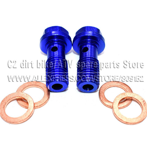 Hydraulic Clutch and Brake Oil Hose Fuel Hose oil cooler  Refitting aluminum M10 Bolts For Connector End ► Photo 1/4