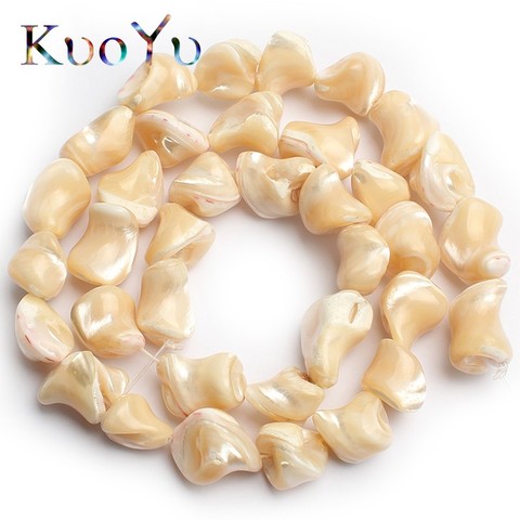 Natural Stone Beads Irregular Trochus Shell Loose Spacer Beads For Jewelry Making DIY Bracelets Necklace S/M/L 15inches ► Photo 1/3
