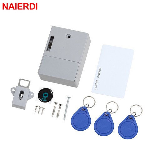 NAIERDI Digital Cabinet Intelligent Electronic Locks  Invisible Sensor Lock EMID IC Card Drawer For Wardrobe Furniture Hardware ► Photo 1/6