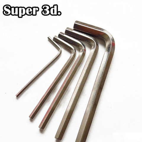 4pcs Mini Hex Hexagon Allen Wrench Key Set Exotic Micro Wrench 1.5mm 2.0mm 2.5mm 3.0mm Screwdriver Nickel plating 3D Printer ► Photo 1/1