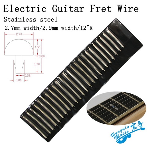 24pcs Fingerboard Frets Fret Wire For Electric Guitar Brass Cupronickel Stainless Steel 2.7mm Guitar Repair Material Accessories ► Photo 1/6