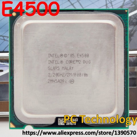Original Intel E4500 CPU Core2 Duo Processor SLA95 (2M, 2.2GHz, 800MHz) LGA775 ship out within 1day  ► Photo 1/3