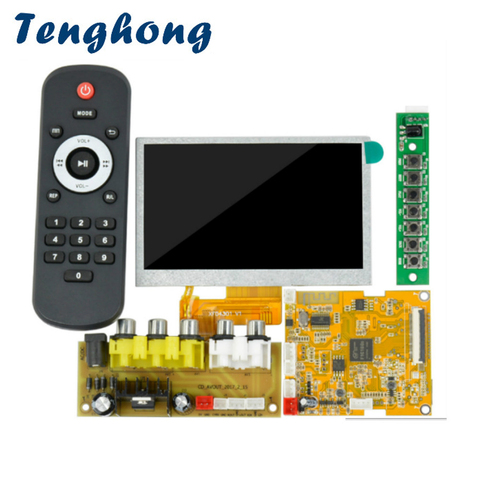Tenghong 4.3 Inch LCD MP3 Decoder Board Lossless Bluetooth Decoder Board DTS FLAC APE ACC WAV DDR MP3 Decoding Module DC9-12V ► Photo 1/6