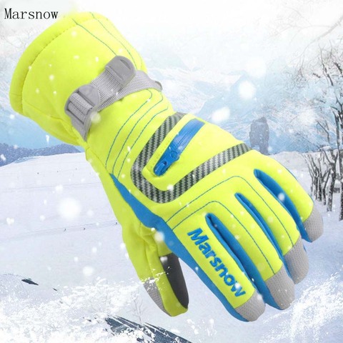 -30 Degree Marsnow Brand Men Women Ski Snow Riding Gloves Windproof Outdoor Sport Thermal Snowboard Winter Snow Skiing Gloves ► Photo 1/6