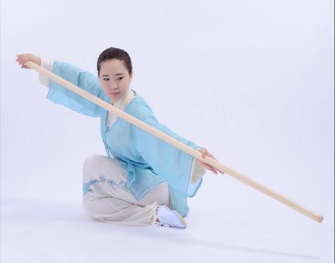 2 In 1 Martial Arts Safety Wood Stick Kung Fu