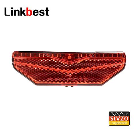 Linkbest Taillight LED Bicycle light StVZO Approved, Waterproof IPX-5, 6V-48V for hub dynamo and e-bike ► Photo 1/5