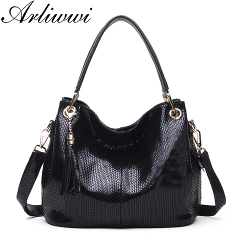 Arliwwi Brand Embossed Genuine Leather Handbags Bolsa Feminina Real  Cow Leather Women Bags Designer GY24 ► Photo 1/1