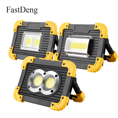 LED Portable Spotlight Rechargeable LED Work Light 18650 Battery Outdoor Flood Light For Hunting Camping Led Latern Flashlight ► Photo 1/6