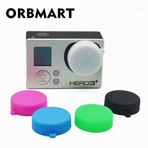 ORBMART Go Pro Camera Accessories Protective Silicone Lens Cap Case Cover For GoPro Hero 4 3+ 3 Sports Action Camera ► Photo 1/6