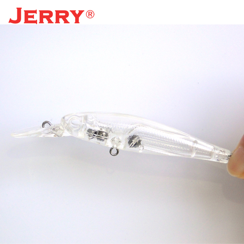 Jerry 10pcs 65mm Blank body Fishing lure High quality DIY plastic unpainted Slow sinking minnow hard baits jerkbait ► Photo 1/6
