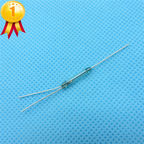 50pcs/lot Reed Switch 2.5X14MM magnetic switch GLASS Green 3 pin Reed Switch Normally Open and Normally Close Conversion NO NC ► Photo 1/2