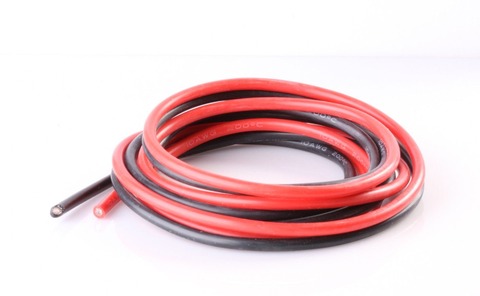 1 meter Red+1 meter Black Silicon Wire 10 12 14 16 18 20 22 24 26AWG Heatproof Soft Silicone Silica Gel Wire Cable ► Photo 1/6