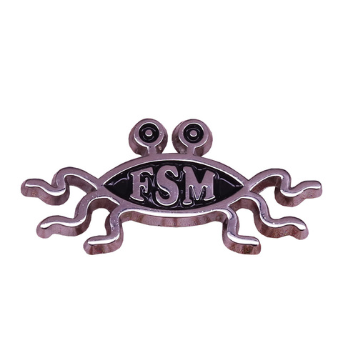 Flying spaghetti monster enamel pin FSM pastafarian badge funny Atheist gift food brooches ► Photo 1/3