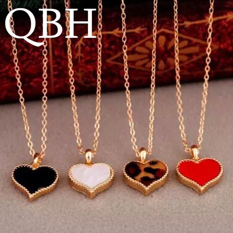NK147 Fashion Hot vintage New Gossip Girl Serena red heart with love pendant necklace clavicle chain models Wholesales ► Photo 1/6