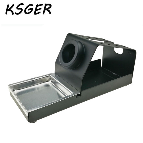KSGER 907 Metal Soldering Handle Stand Holder With A Square Sponge Carrier Platform Holder ► Photo 1/1
