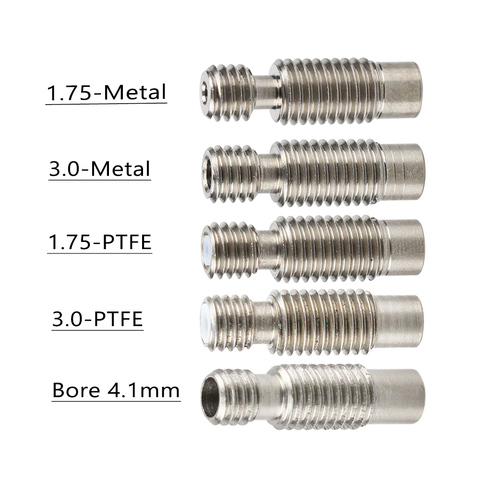 5Pcs/lot E3D V6 Heat Break Hotend Throat For 1.75/3.0/4.1mm All-Metal/with PTFE, Stainless Steel Remote Feeding Tube Pipes ► Photo 1/6
