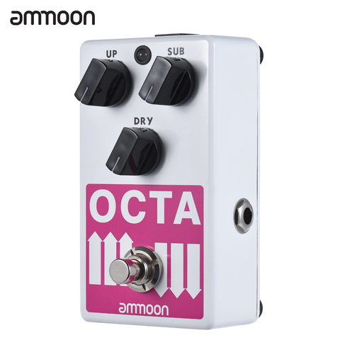 ammoon OCTA Electric Guitar Pedal Precise Polyphonic Octave Generator Guitar  Effect Pedal Supports SUB/ UP Octave & Dry Signal ► Photo 1/6