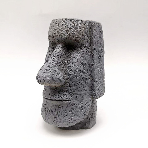 3D Easter Island stone statue silicone mold for concrete making model diy candle soap mold home decoration tools ► Photo 1/6