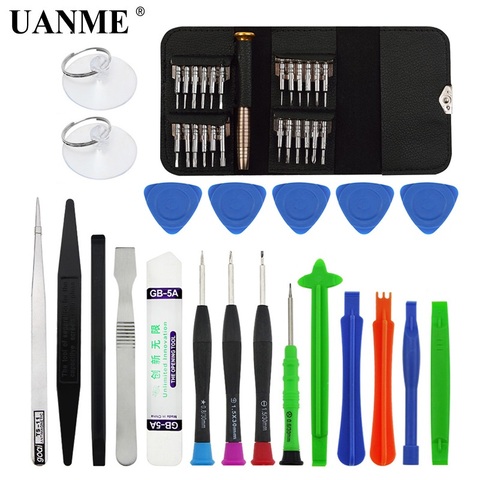 UANME Mobile Phone Repair Tools Kit Spudger Pry Opening Tool Tweezer Screwdriver Set ► Photo 1/6