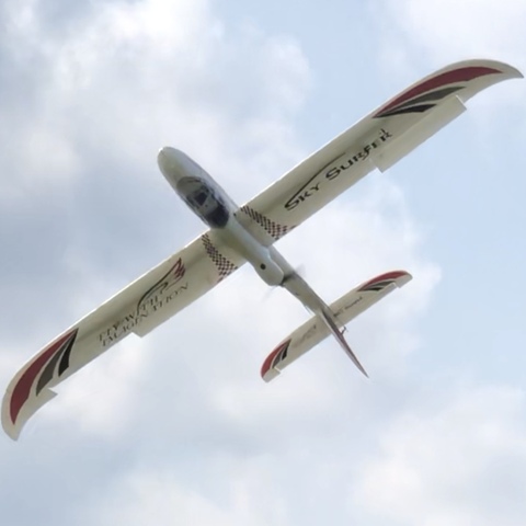 1500mm 1.5M wingspan Sky Surfer X8 propeller rc glider trainer plane KIT with 2 style tail ► Photo 1/6