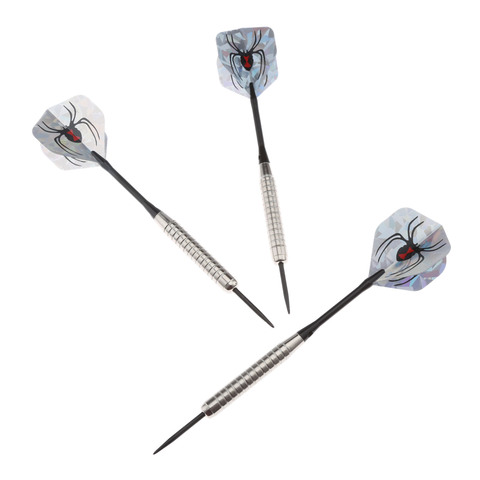 3 pcs of Steel Tip Darts 22 Grams with Aluminium Dart Shafts with Nice Standard Shape Dart Flights and 2ba Screw Thread ► Photo 1/6