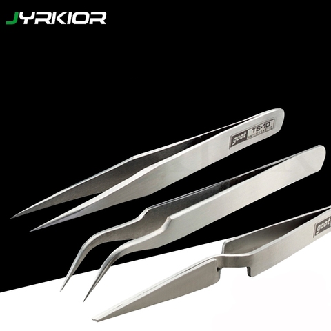 Jyrkior Original Precision Goot Anti-static Tweezer Stainless Steel Non-magnetic Phone mainboard Repair Fixit Tools Set ► Photo 1/5