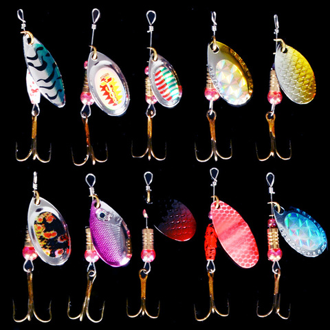 Spiner Metal Lures 5pcs Fishing Lures Hard Bait Fresh Water Bass Walleye Crappie Minnow Fishing Tackle ► Photo 1/4