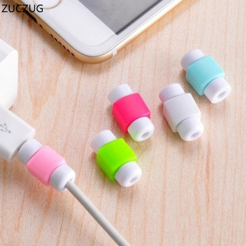 ZUCZUG 10PC free shipping silicone digital cable protector Cord Protecotor Protective sleeves cable winder cover for iphone ipad ► Photo 1/6