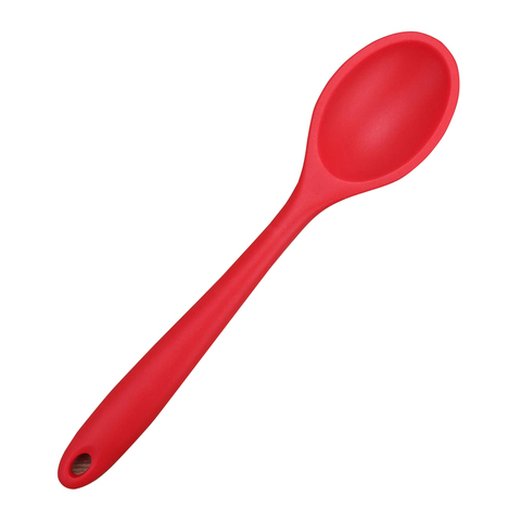 Home Use Large Silicone Long Handle Spoon High Grade Mixing Ladle Cooking Kitchen Soup Spoons Tableware Kitchen,Dining & Bar ► Photo 1/6