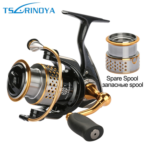 Tsurinoya Fishing Reels Metal Spinning Reel With One Spare Spool Left And Right Hand 9bb Carp Sea Reel ► Photo 1/6