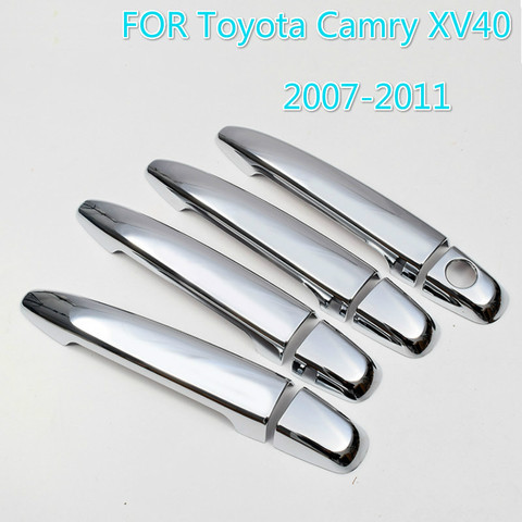 For Toyota Camry 2007 - 2011 XV40 Chrome Handle Cover Trim Set for Daihatsu Altis Aurion 2008 2009 2010 Accessories Car Styling ► Photo 1/6