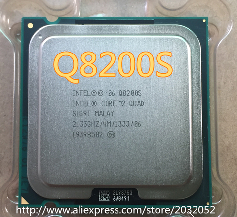 lntel Core 2 Quad Q8200S  q8200s CPU/Socket 775/2.33GHz/FSB 1333MHz/45nm/65W/Quad-Core Processor (working 100% Free Shipping) ► Photo 1/1